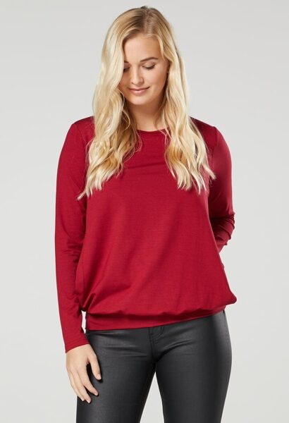 Bordo. Palaidinė nėštukei bei maitinančiai ilgomis rankovėmis